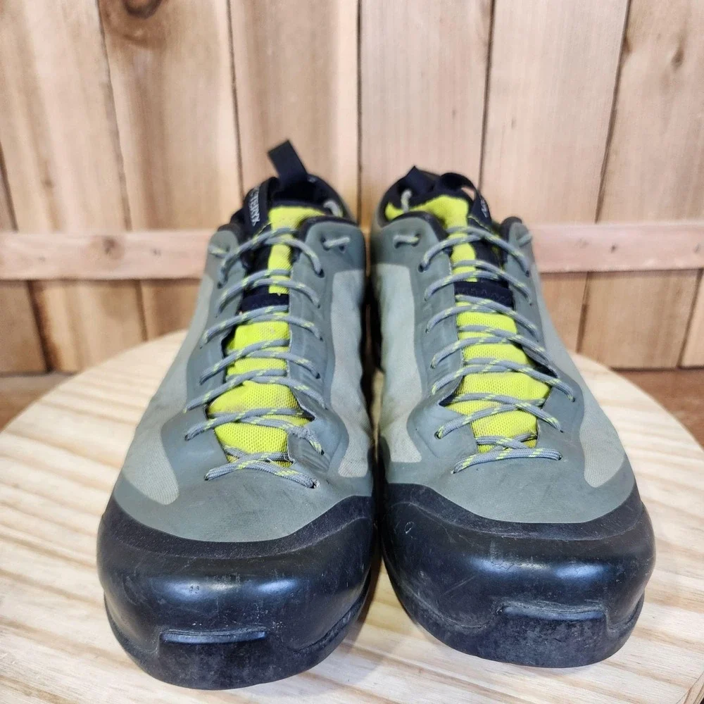 Arc'teryx Acrux FL Approach Shoes Mens 12 Green Trail Hiking Vibram Outdoor